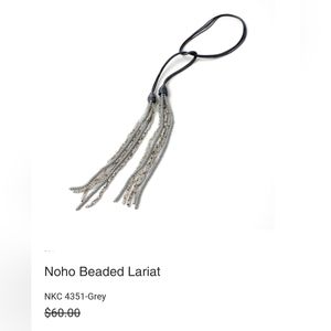 New Noho Beaded  Lariat,